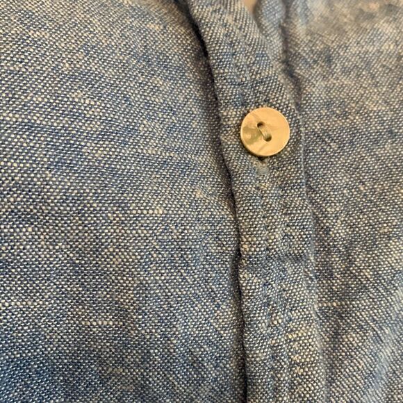 ORVIS, button down long sleeve, S/CH, linen/rayon, soft, light, airy - Picture 3 of 11